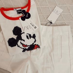 Zara Mickey Mouse ©Disney T shirt Size L